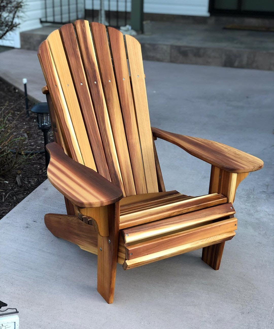 Western Red Cedar Adirondack chair outdoors
