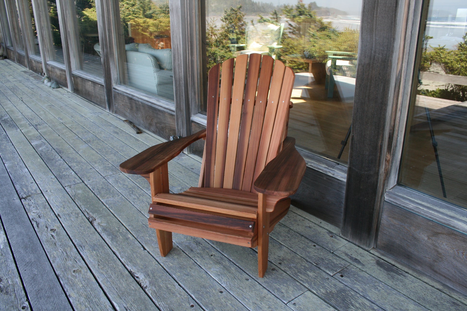 Adirondack chair included in the set, shown separately from the matching side table